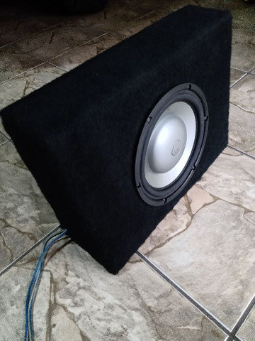 Caixa slim sub bravox bobina dupla 10 polegadas
