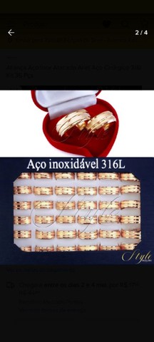 QUEIMA DE ESTOQUE ALIANÇAS E ANÉIS 316L? - Foto 5