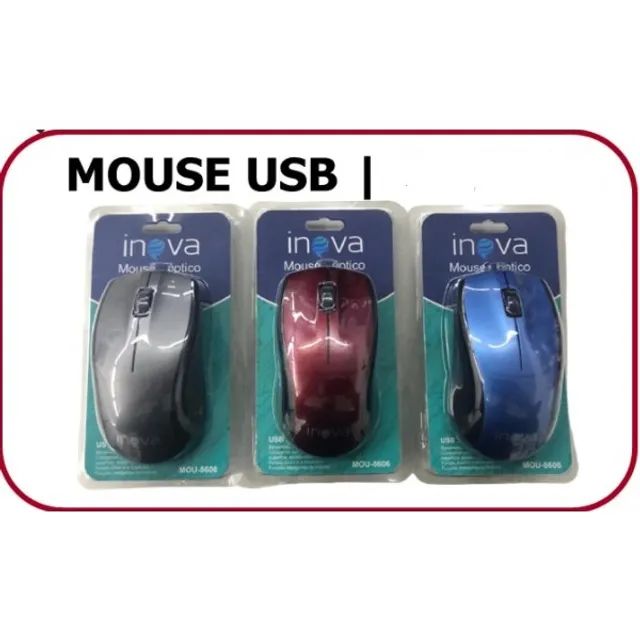 mouse optico usb inova