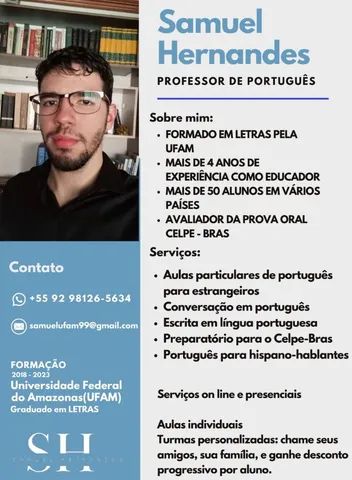 4ª Aula de Português para estrangeiros