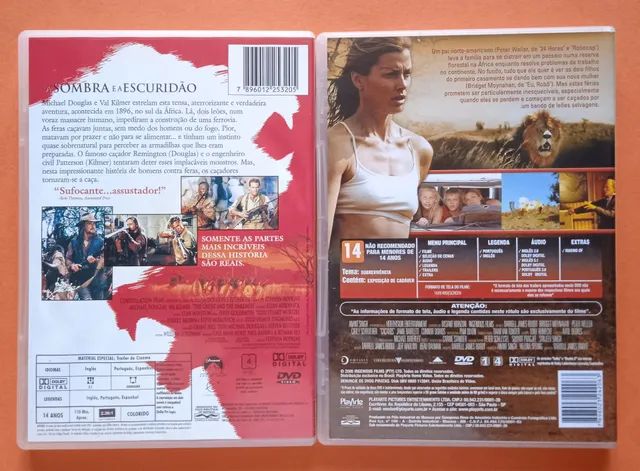 Dvd A Sombra e a Escuridão + Caçados  - Foto 3