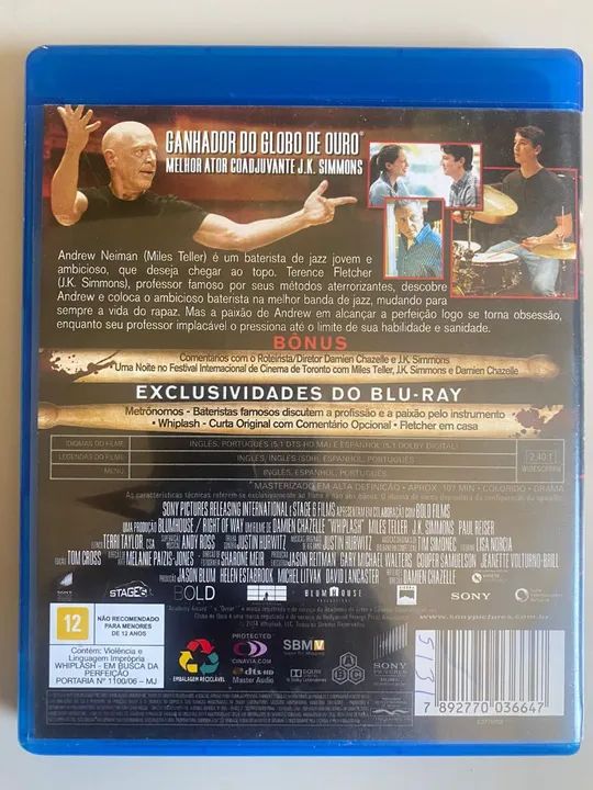 Blu-ray Whiplash - Em Busca da Perfeição - Foto 2