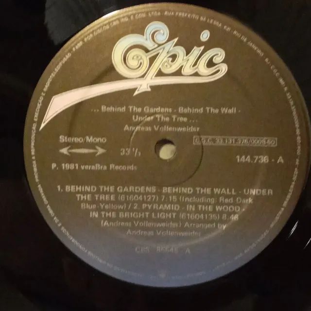 Vinil Andreas Vollenweider - Behind the Gardens - Foto 3