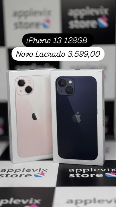 iPhone 13 128GB Novo Lacrado