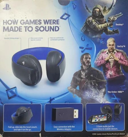 Playstation Gold Ouro Wireless Headset 7.1 Surround - Ps4 - Foto 3
