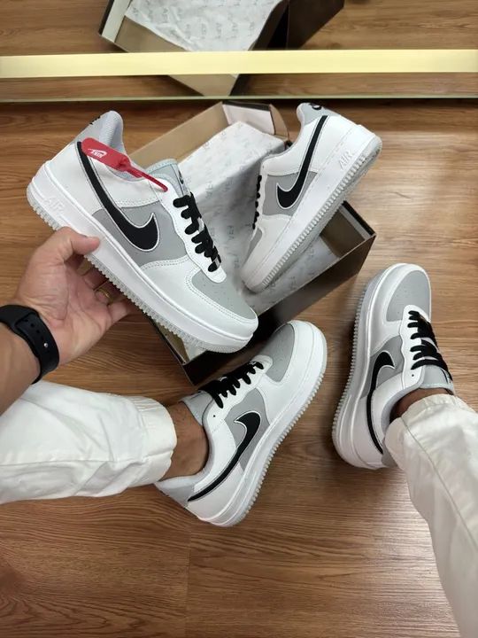 Nike Air Force 1 Low - Cinza e Branco