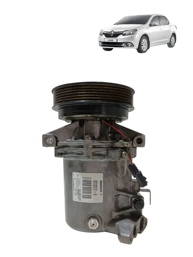 Compressor ar condicionado Logan Sandero Duster 1.6 8v 2014 a 2017 