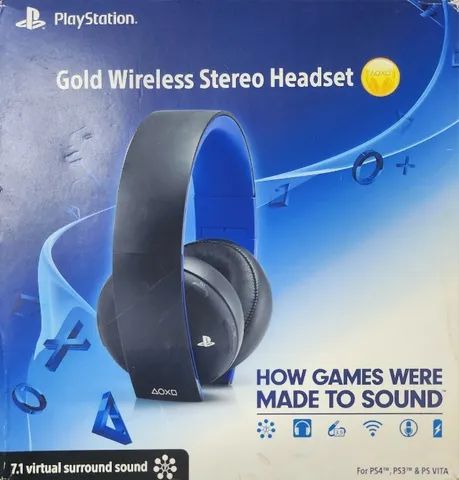 Playstation Gold Ouro Wireless Headset 7.1 Surround - Ps4 - Foto 2