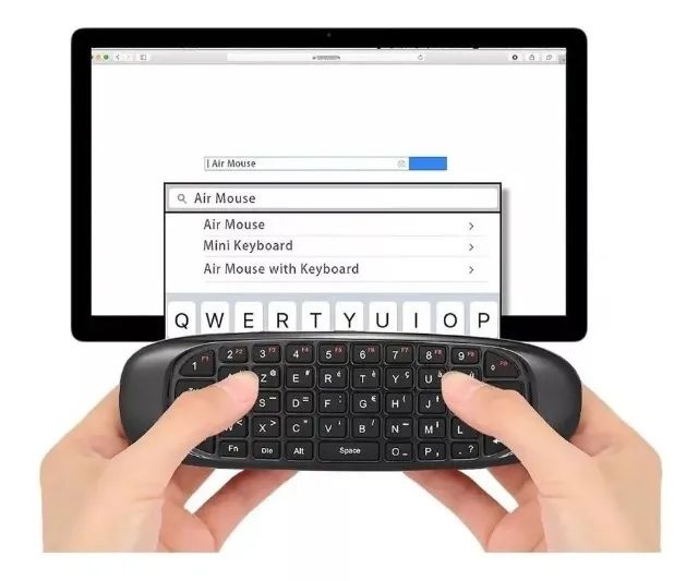 Mini Teclado Sem Fio Mouse Touch Tv Wireless Com Luz Air Mouse Controle Tv Notebook Pc