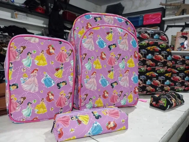 kit escolar , mochila , lancheira , estojo , reforçado , fabricante