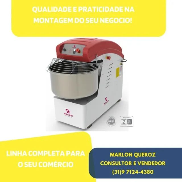 Amassadeira Espiral 15 KG Nova 220v