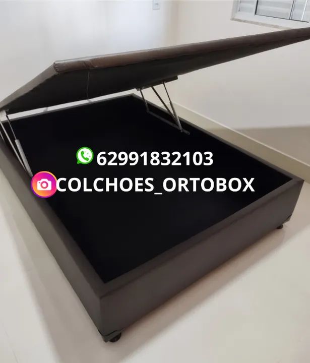 Cama Box Baú Casal inteiro com pistões hidraulicos - Foto 2