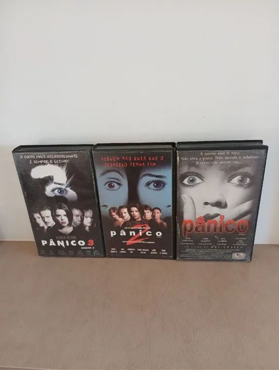 Tilogia em Fitas Vhs Originais Pânico- Legendado - Raro