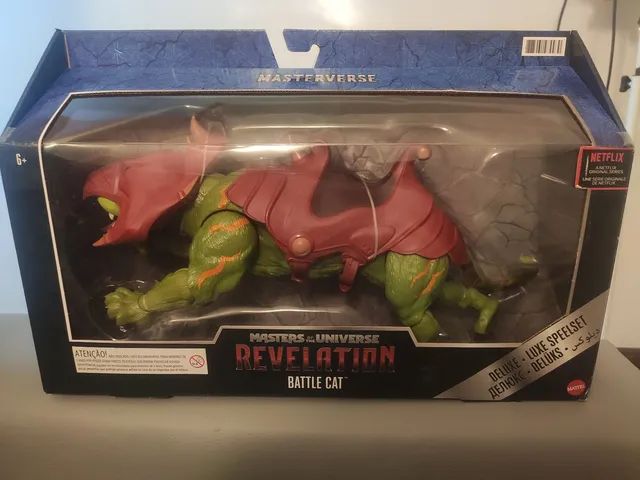 Boneco Gato Guerreiro Pacato He Man na caixa