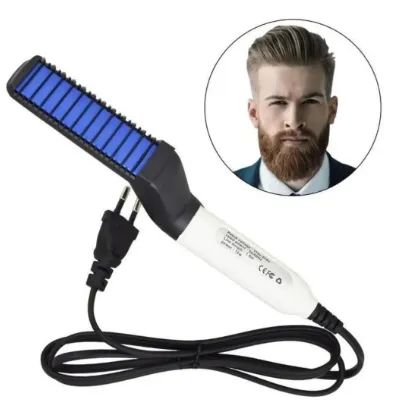 Pente Elétrico Chapinha Modelador Alinhador De Barba Cabelo z379  - Foto 3