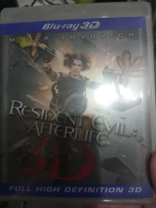 Blu Ray resident evil afterlife 3d importado com capa lenticular efeito 3d