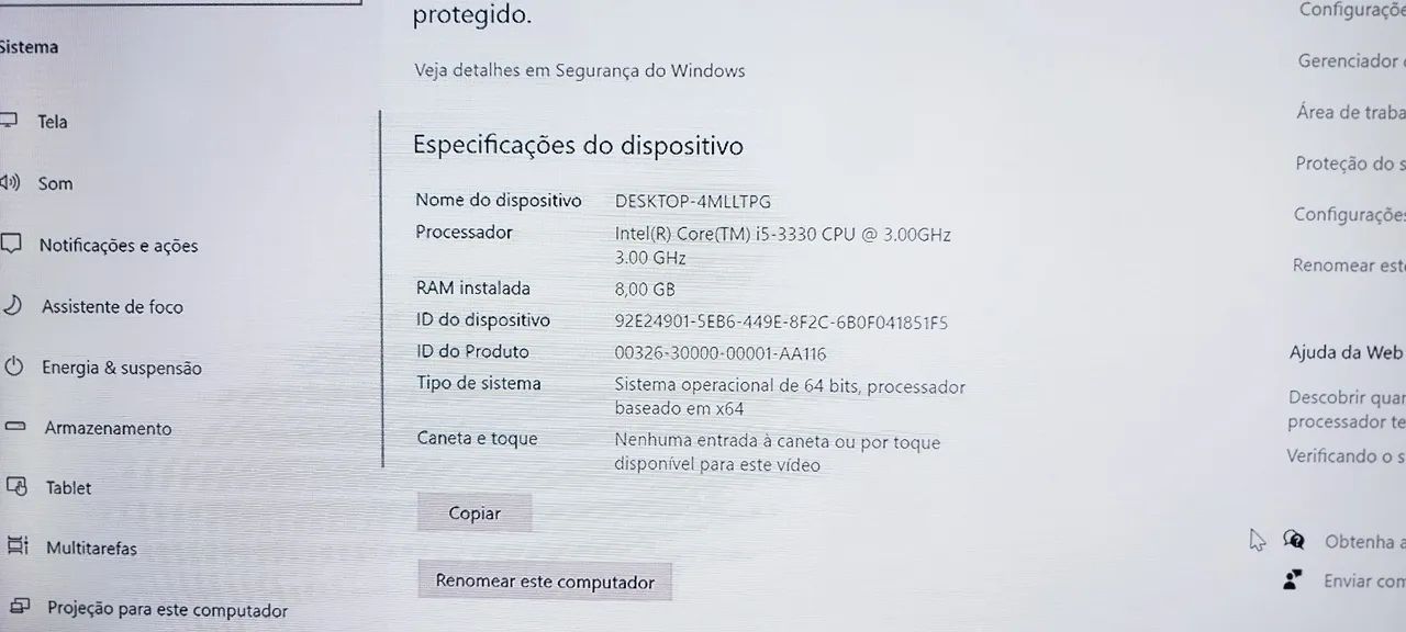 Computador home office Bom i565713030192003123