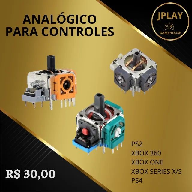 Analógico controles PS2,PS4,Xbox 360, One e Series