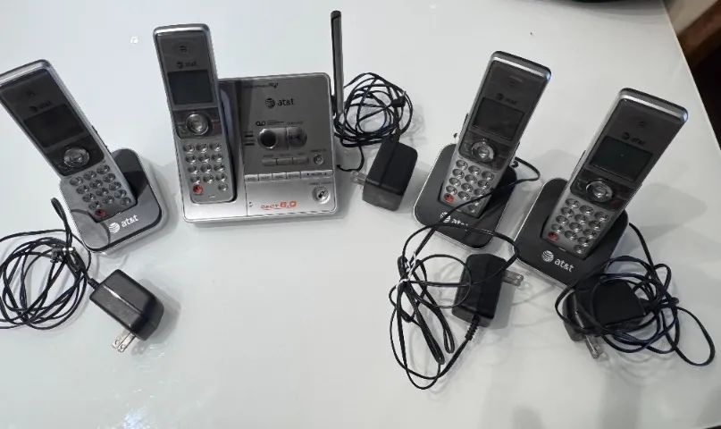  Kit 4 telefones sem fio - ATT - para uso telefone fixo - Foto 2