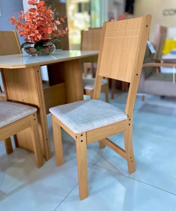 Mesa de Jantar Evora com 4 Cadeiras- produto Novo Entrega Rápida - Foto 3