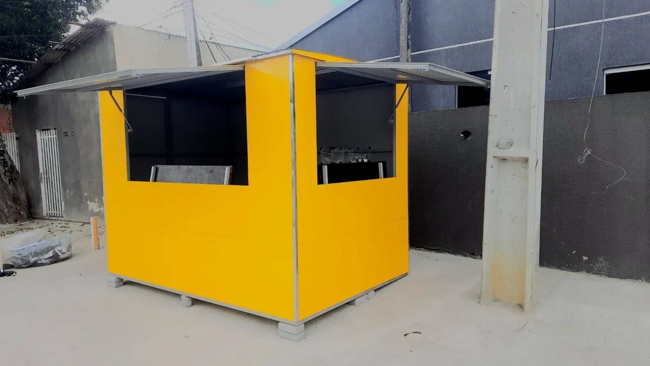 Quiosque de lanches novo, container.