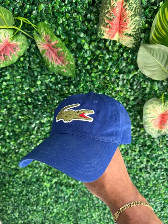 Boné Lacoste Big Croc azul