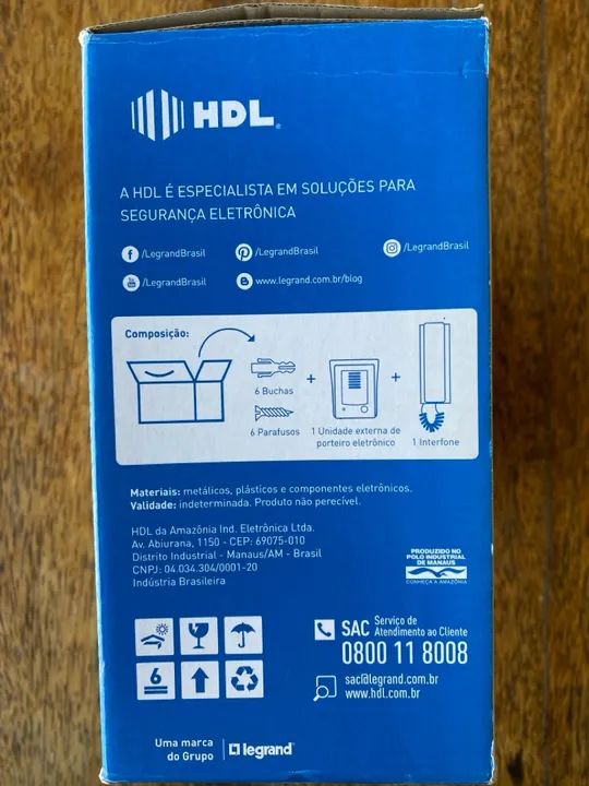 Porteiro Eletrônico F9-S Com Fonte Função Siga-Me! - Foto 3