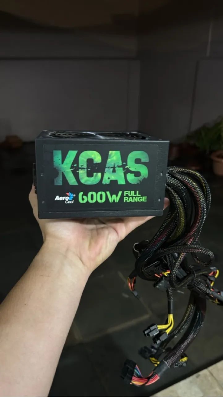 Fonte KCAS 600w 80 plus