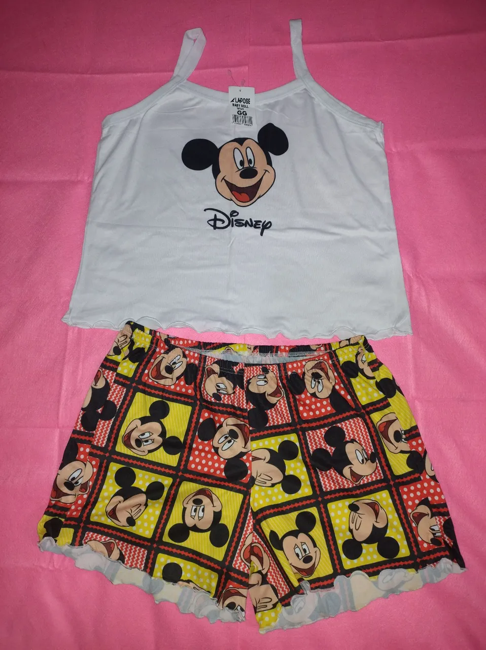 Conjunto de Pijama Infantil do Mickey - GG