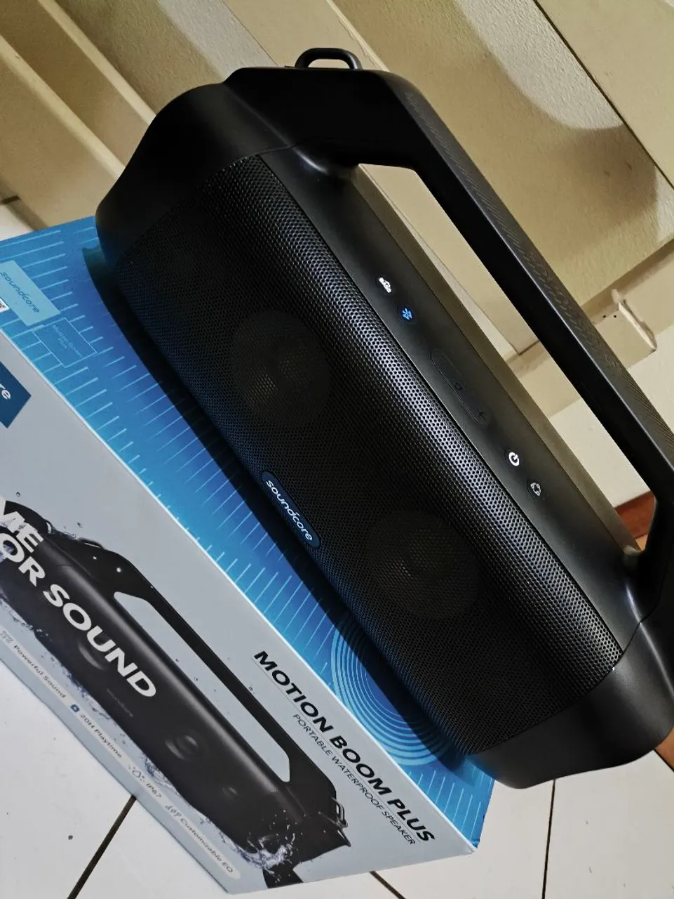 Caixa de Som Soundcore Motion Boom Plus 80w ( troco por 5.5 mola ou gás ram )