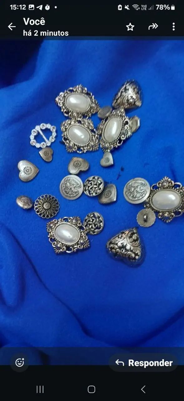 Conjunto de broches vintage