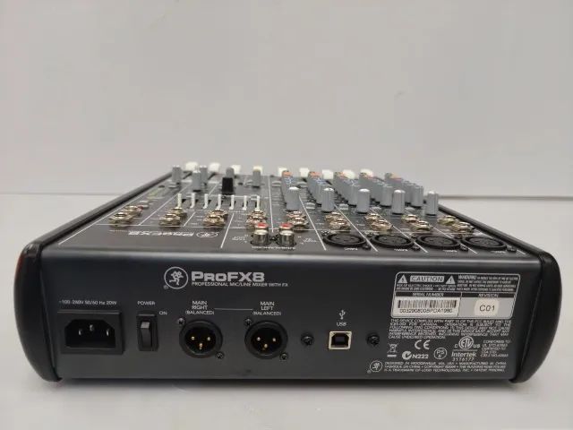 Mesa De Som Mackie Profx8 Usb 8 Canais Ótima! - Foto 5