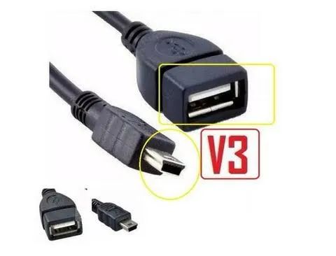 Cabo Otg Mini Usb V3 x Usb Fêmea 15Cm