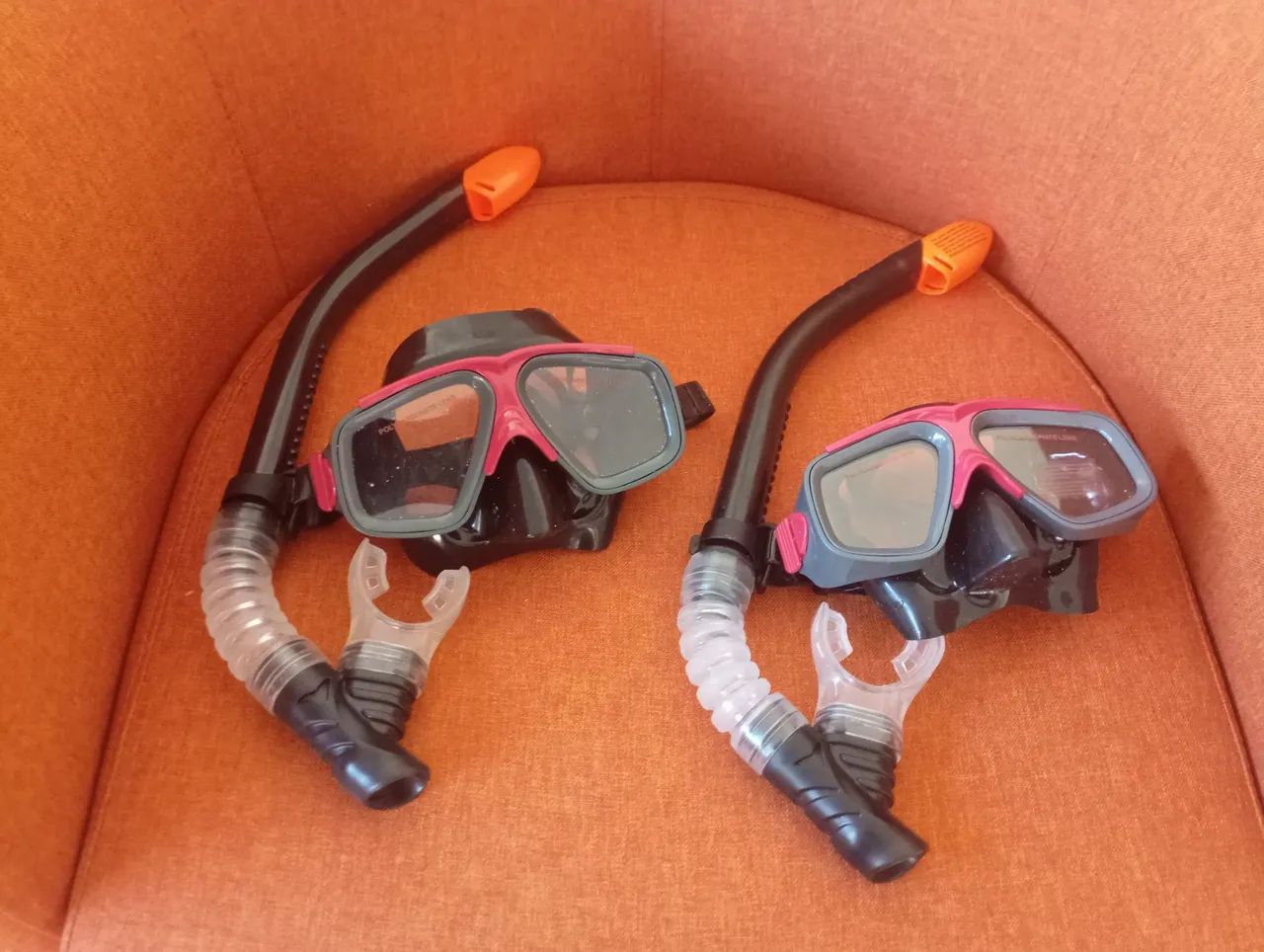 2 Máscaras e 2 Snorkels profissionais para Mergulho