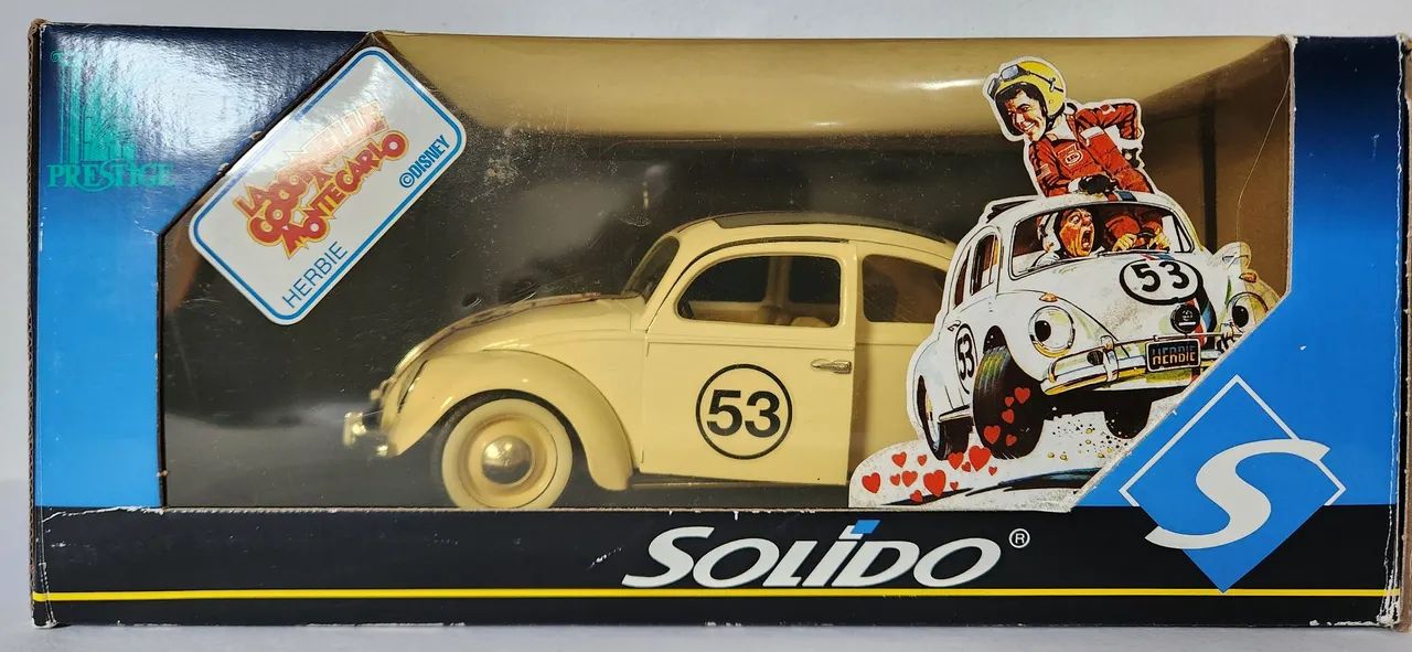 FUSCA MINIATURA SOLIDO PRESTIGE HERBIE 1/18 - Foto 2