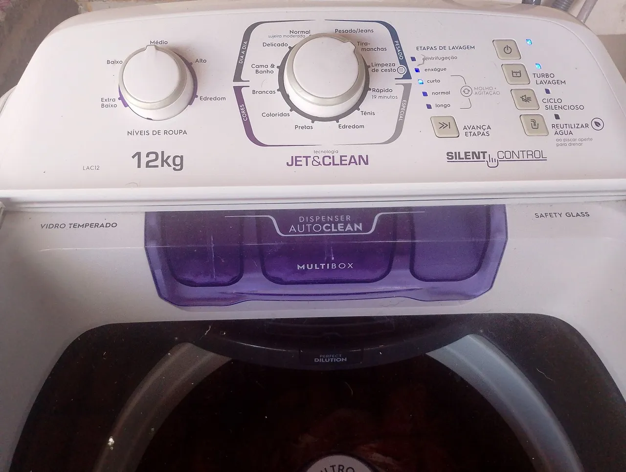 Lavadora LAC12 12kg Jet&Clean