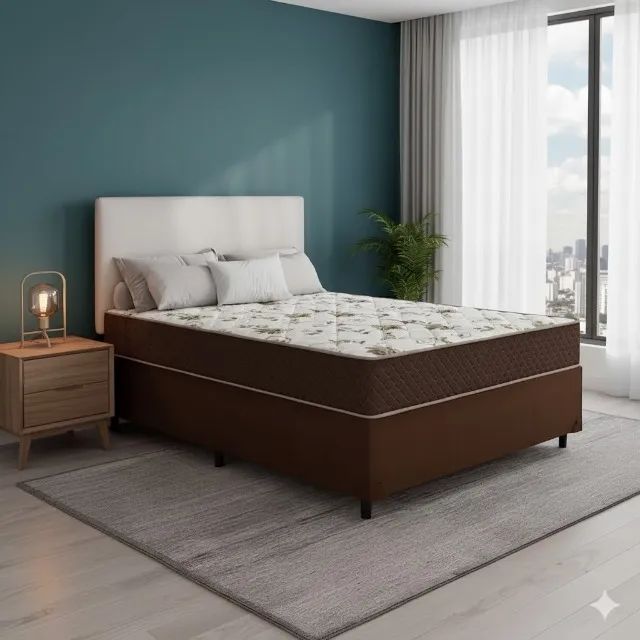 (PRODUTO DE LOJA) Conjunto Base e Colchão Casal D33