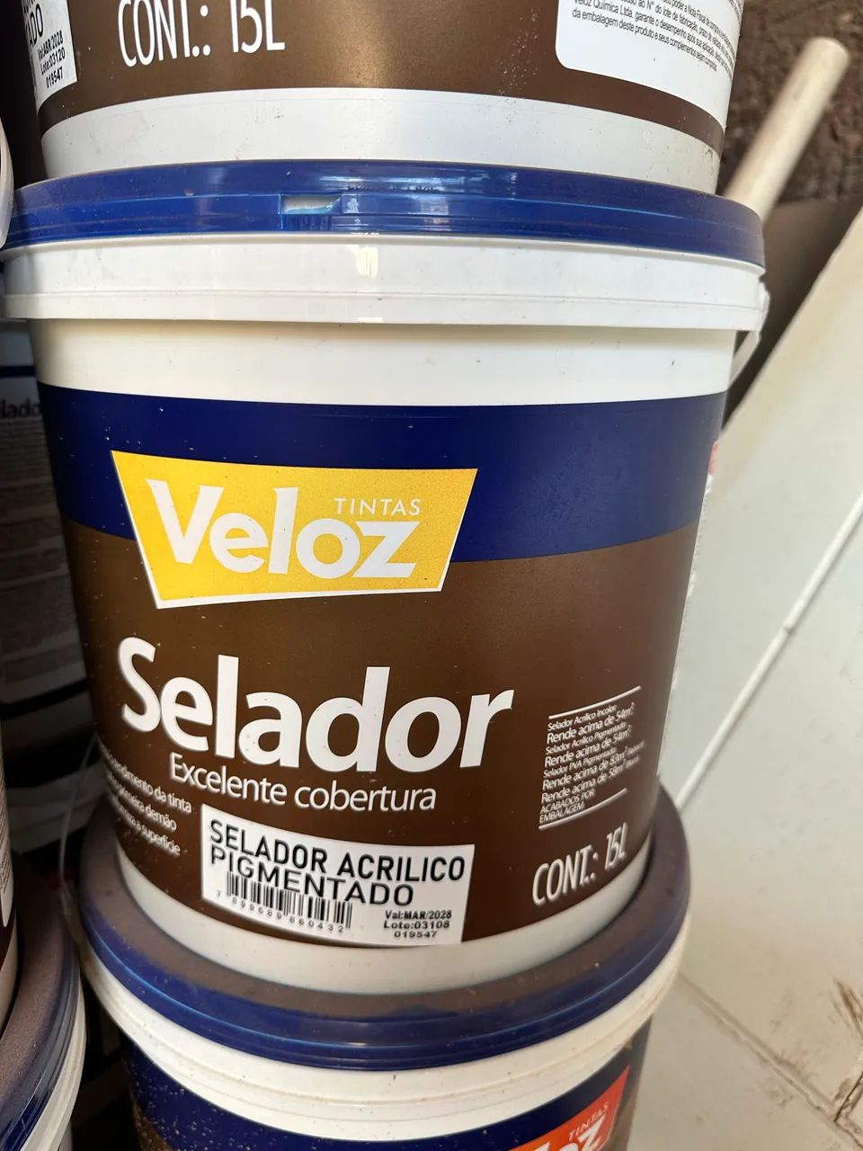 Selador acrílico veloz 15L