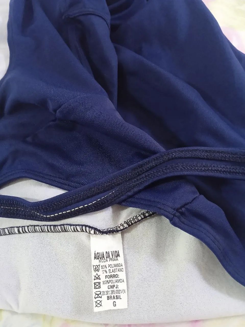 Maiô de Natação Feminino Azul -  M - Foto 3