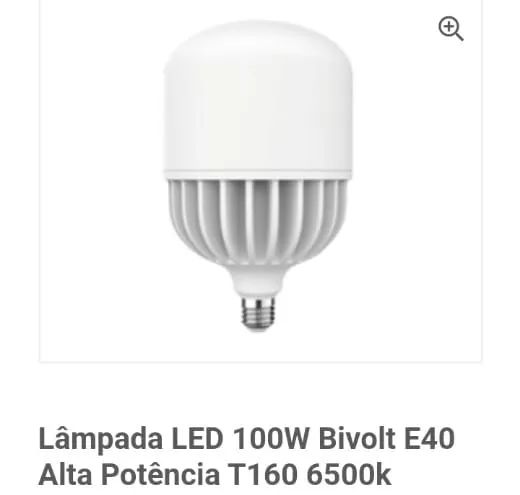 Lâmpada 100w alta potência 