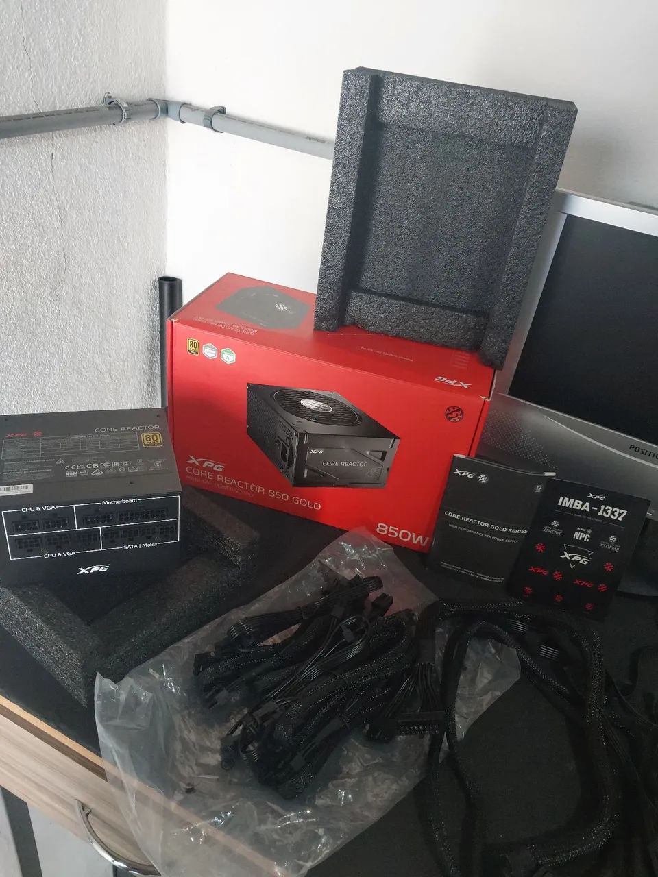 Fonte XPG Core Reactor 850W Gold + Cabos