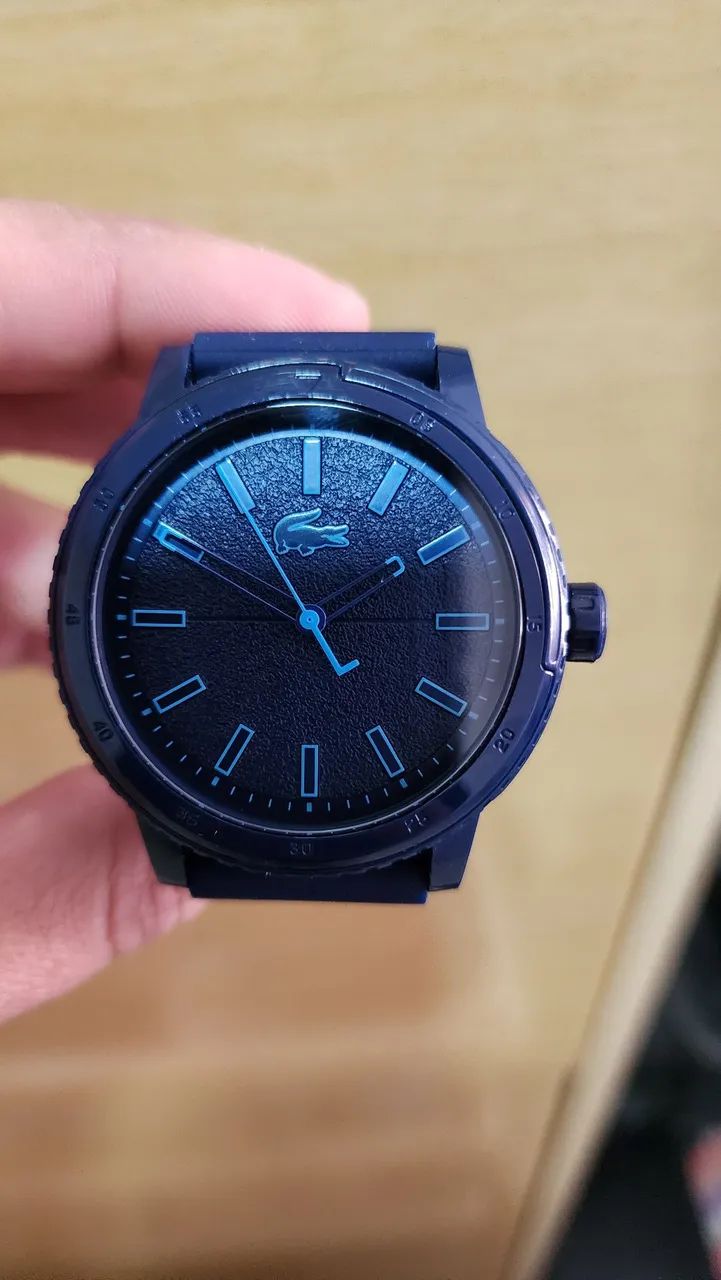 Relógio Lacoste Azul Marinho seminovo - Foto 3