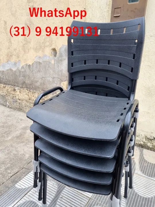 Cadeiras para Igreja e Loja Polipropileno - Frete Gratis Bh - Novas - Foto 5