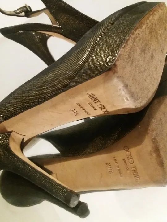 SCARPIN PEEP TOE JIMMY CHOO. MADE IN ITALY. LINDO! - Foto 4