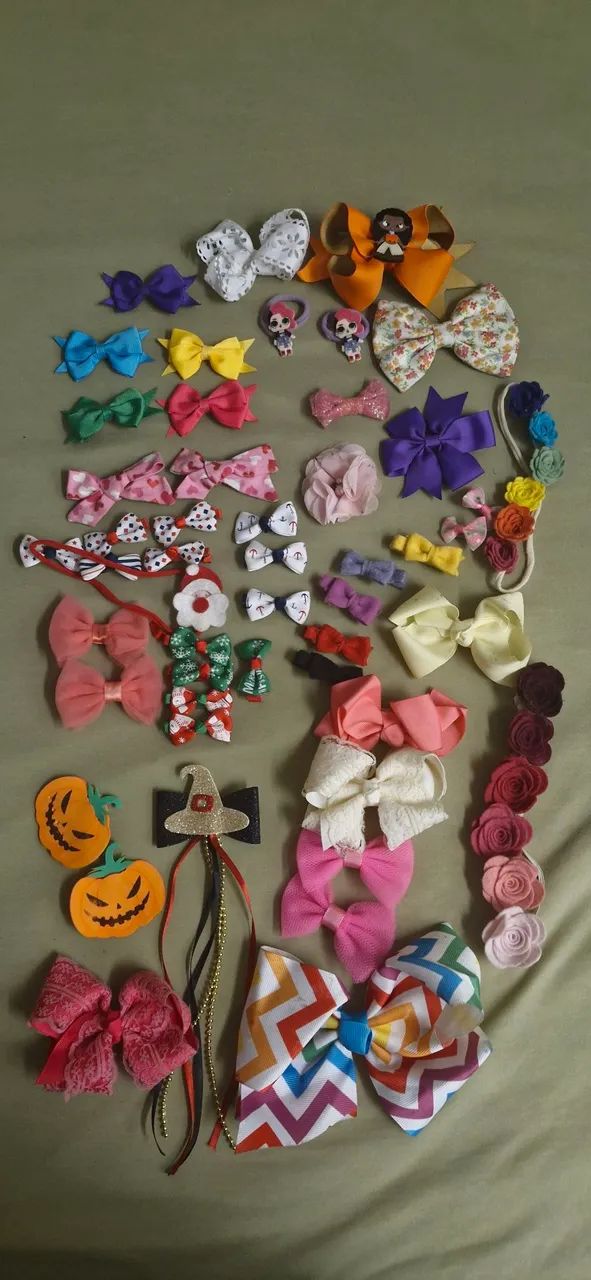 Lote laços de cabelo infantil