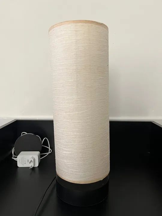 Abajur de fibra natural