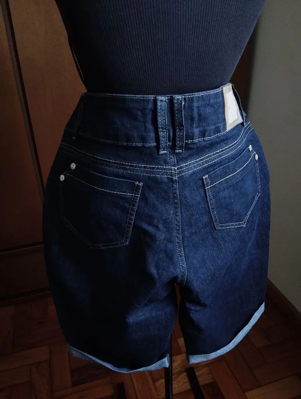 Bermuda  Jeans feminina - n46 - Foto 4