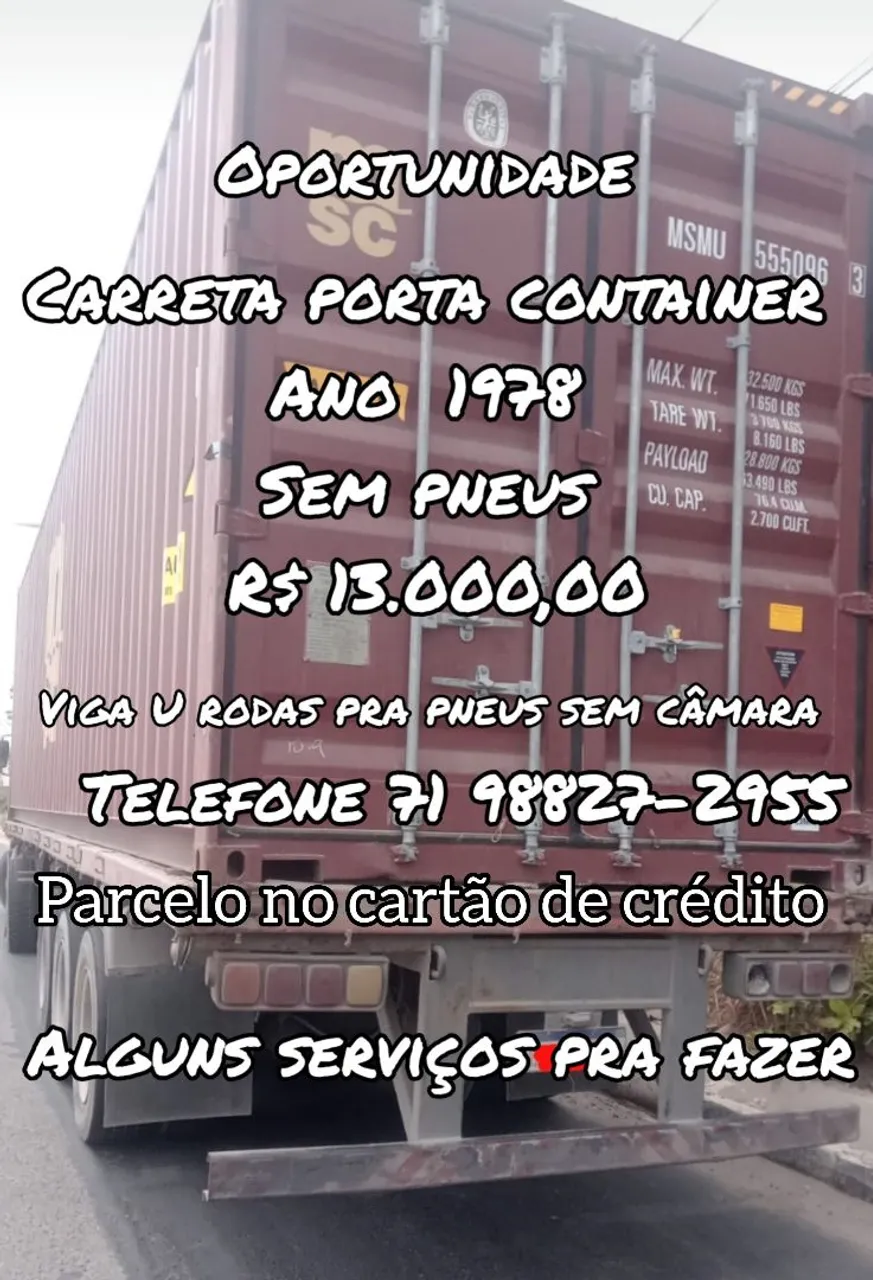 Carreta Radon porta container