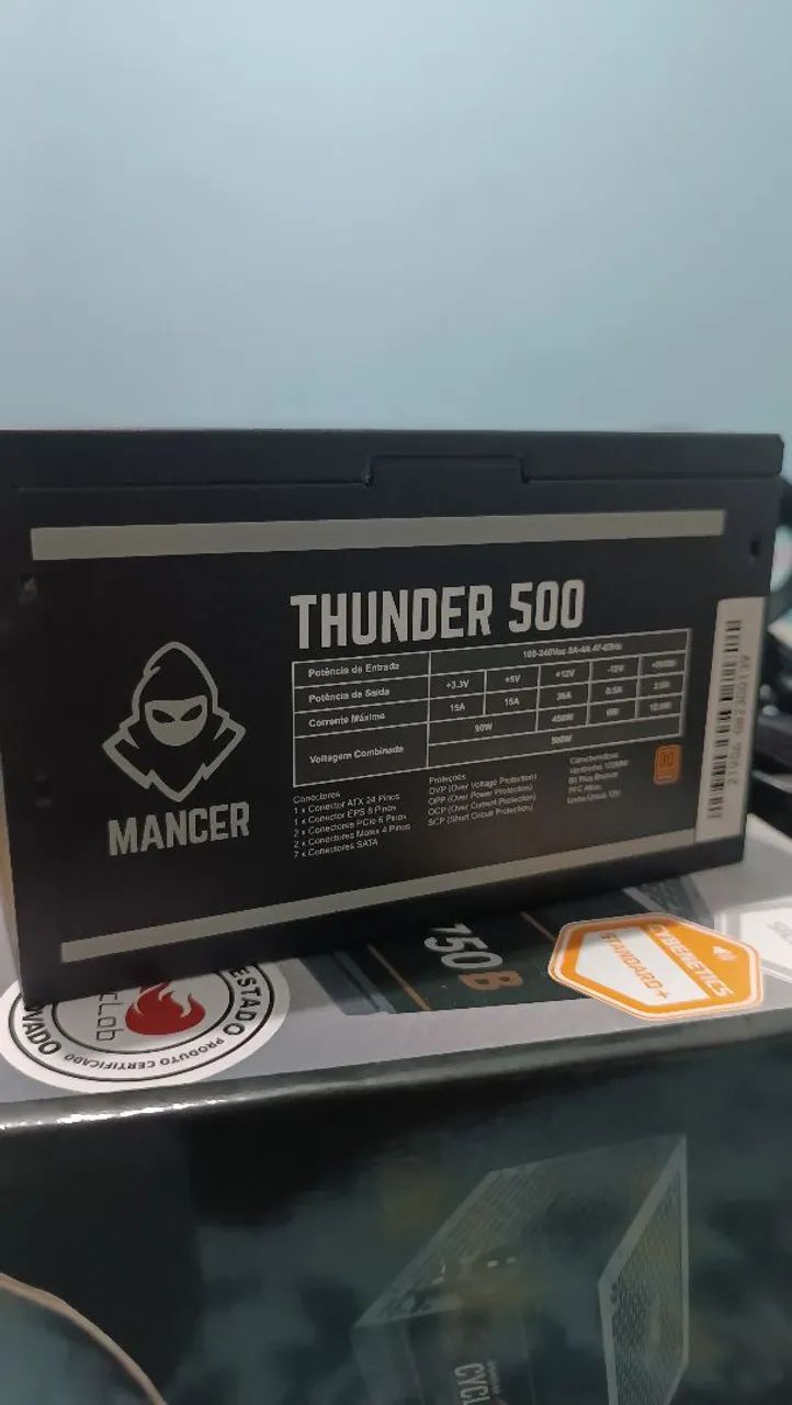 Fonte Mancer Thunder 500W 80 Plus