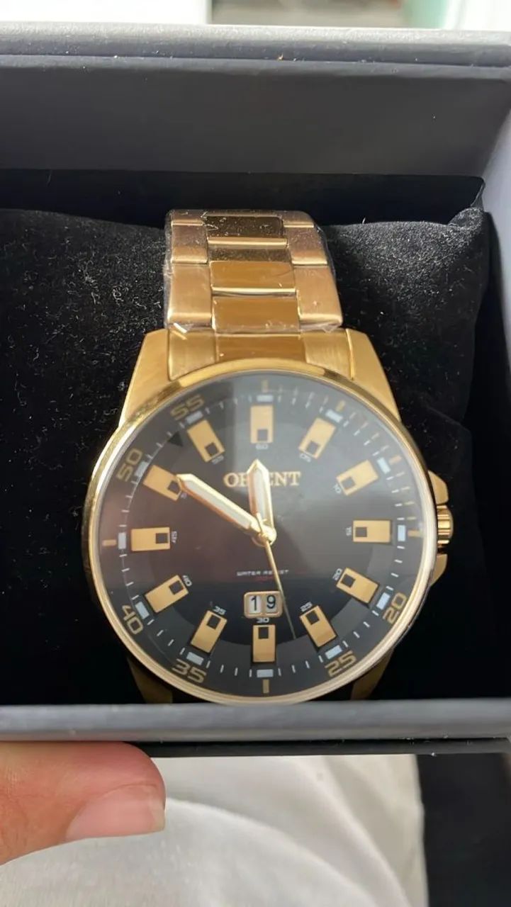 Relógio Orient Masculino Dourado